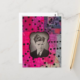 Grappige man met slecht haar Collage Briefkaart