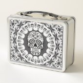 grappige Mandala Skull (Achterkant)