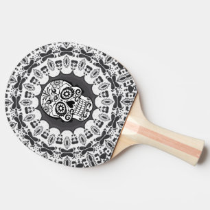 grappige Mandala Skull Tafeltennisbatje