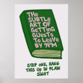 Grappige manier om feesten te beëindigen poster (Voorkant)