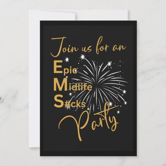 Grappige Mannen gouden epische midlife s#cks 50ste Kaart (Voorkant)