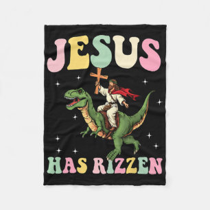 Grappige Mannen jongens Paasfeest Shirt Jesus Has Fleece Deken