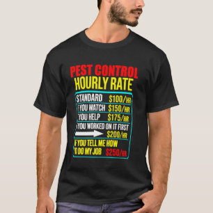 Grappige mannen ongediertebestrijding uitroeier t-shirt