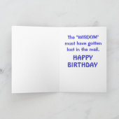 Grappige Mannen verjaardag Kaart (Binnen)