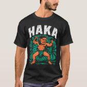 Grappige Maori-dans Haka-dans cultuur outfit T-shirt (Voorkant)