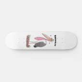 Grappige maraboe ooievaar cartoon  skateboard (Horizontaal)