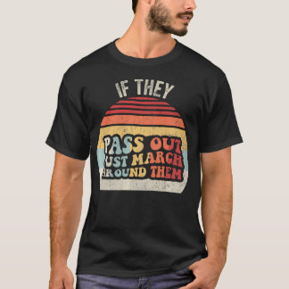 Grappige Marching Band Retro Oude Bandkamp T-shirt