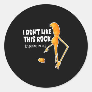 Grappige Marcus The Worm Meme Ik Hou Niet Van Deze Ronde Sticker