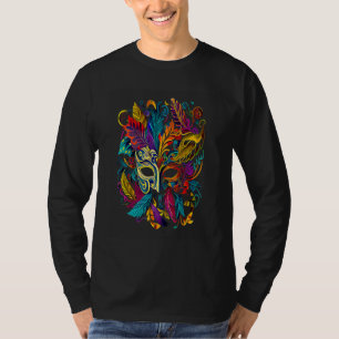 Grappige Mardi Gras-carnavalsoptocht met kralenfee T-shirt
