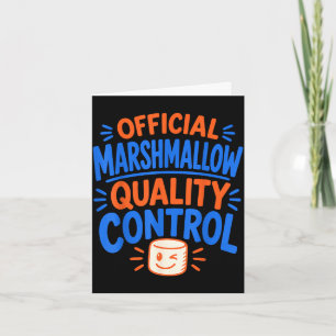 Grappige marshmallow kaart