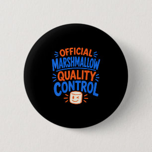 Grappige marshmallow ronde button 5,7 cm