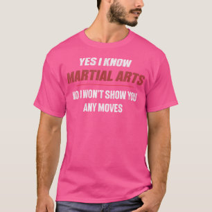 Grappige Martial Arts Karate Student Instructor Ta T-shirt