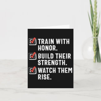 Grappige Martial Arts leraar Karate instructeur Se Kaart