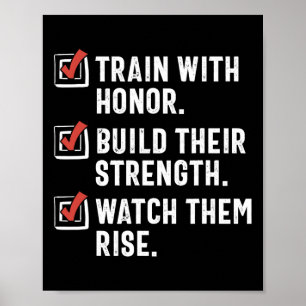 Grappige Martial Arts leraar Karate instructeur Se Poster