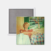 Grappige Martini Happy Housewife Magnet Magneet (Voorkant / Achterkant)