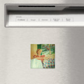 Grappige Martini Happy Housewife Magnet Magneet (Insitu (Vaatwasser))