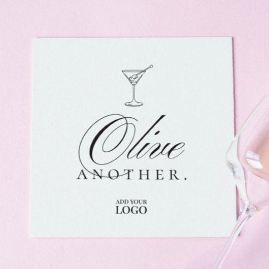 Grappige Martini Olive Bar Restaurant Cocktail Servet