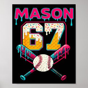 Grappige Mason 67 Zes Zeven Srt Meme Ijs Drip G Poster
