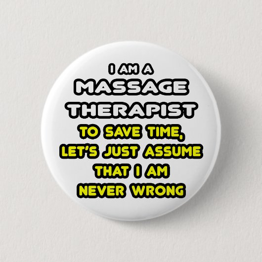 Grappige Massage Therapeut T-shirts en geschenken Ronde Button 5,7 Cm (Voorkant)