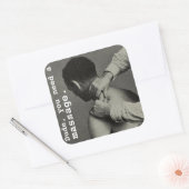  Grappige  Massage Vierkante Sticker (Envelop)