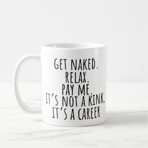 Grappige massagetherapie koffiemok
