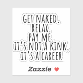 Grappige massagetherapie sticker