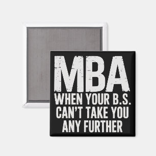 Grappige MBA-masterdiploma afstudeerdag Magneet