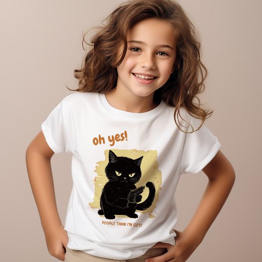 Grappige Mean Cat | Plezier T-shirt