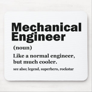 Grappige mechanische ingenieur definitie engineeri muismat