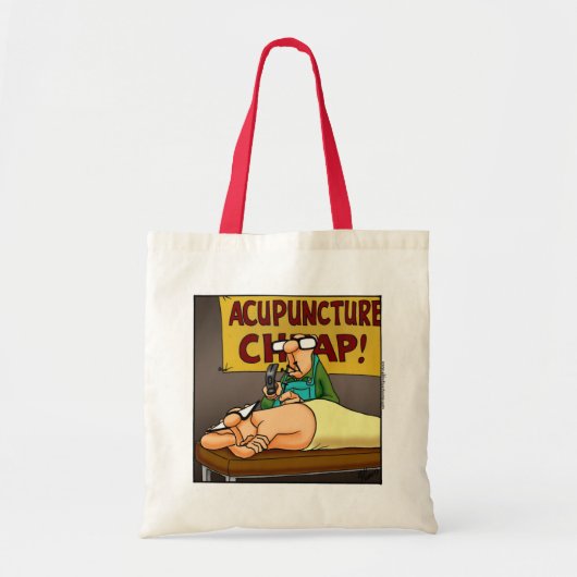 Grappige Medische Acupunctuur Canvas tas (Voorkant)
