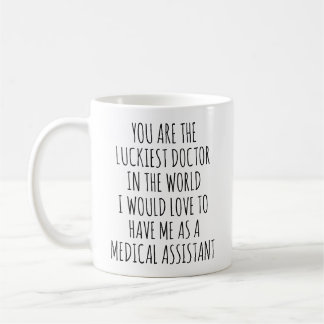 Grappige medische assistent meme, dokter verjaarda koffiemok