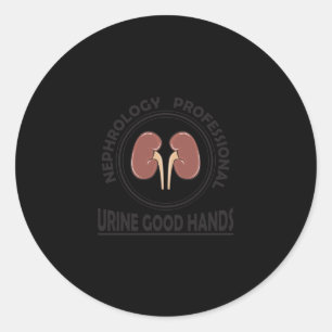 Grappige Medische Gezondheid Nefrologie Urine Nier Ronde Sticker