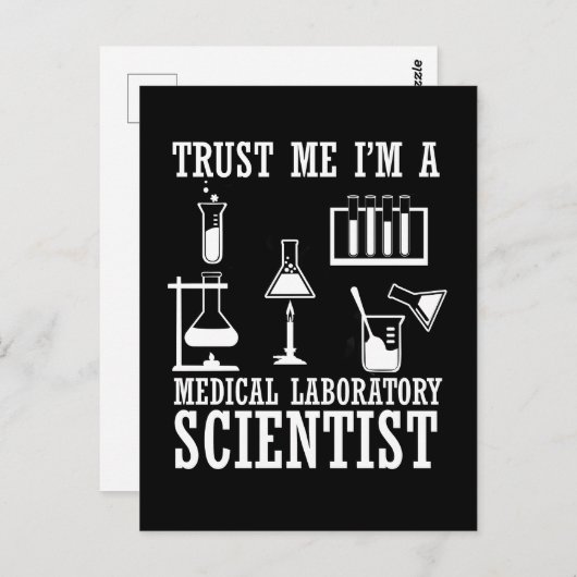 Grappige medische laborant wetenschapper humor lab briefkaart (Voorkant / Achterkant)