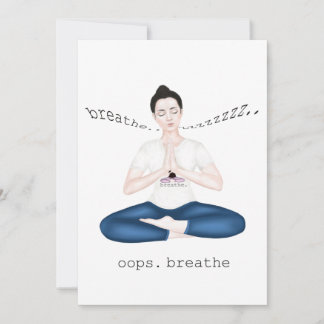 grappige meditatie bedankkaart