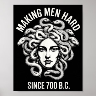 Grappige Medusa-uitspraak waardoor mannen hard wor Poster