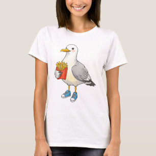 Grappige Meeuw Frites Sneakers T-shirt