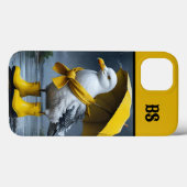 Grappige meeuw in regenlaarzen - Beach Humor Case-Mate iPhone Case (Achterkant (horizontaal))