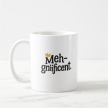 Grappige "Meh-gnifieke" mok – Sarcasistische koffi