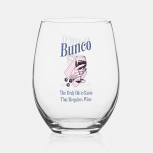 Grappige meisjes avond uit wijn Bunco Wijnglas Zonder Voet