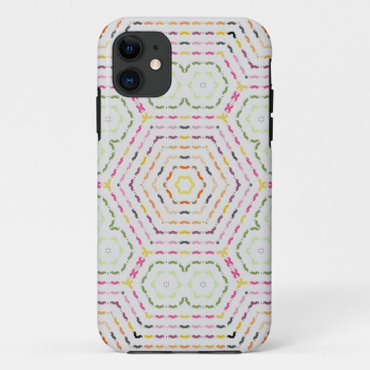 Grappige Meisjes Snor Case-Mate iPhone Case (Achterkant)