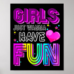 Grappige meisjes willen gewoon plezier hebben Gewe Poster