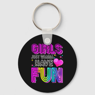 Grappige meisjes willen gewoon plezier hebben Gewe Sleutelhanger