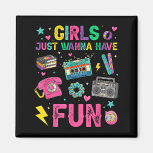 Grappige meisjes willen lol maken Geweldige 70s 80 Magneet