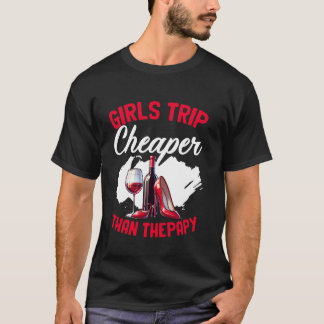 Grappige Meisjesreis Bachelorette Wijnfeest Meisje T-shirt