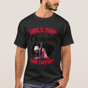 Grappige Meisjesreis Bachelorette Wijnfeest Meisje T-shirt