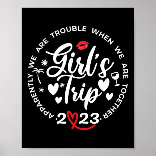 Grappige Meisjesreis Matching Vakantie Weekend Mei Poster (Voorkant)