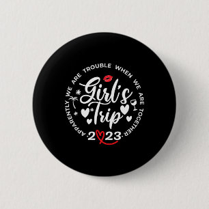Grappige Meisjesreis Matching Vakantie Weekend Mei Ronde Button 5,7 Cm