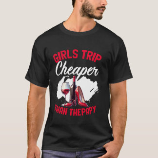 Grappige Meisjesreis Vrijgezellenfeest Wijnfeest M T-shirt