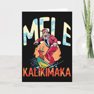 Grappige Mele Kalikimaka Hawaiaanse Kerst Surfen S Kaart