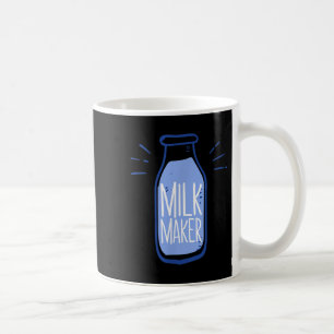 Grappige Melk Maker Boeren Gift Quote Fles Graphic Koffiemok